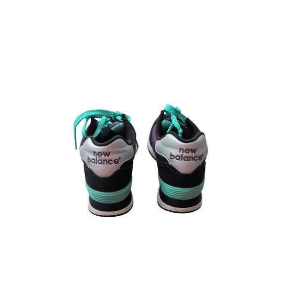 New Balance 574 Black/Teal/Purple Sneakers — Women’s Size 8 - Picture 4 of 6